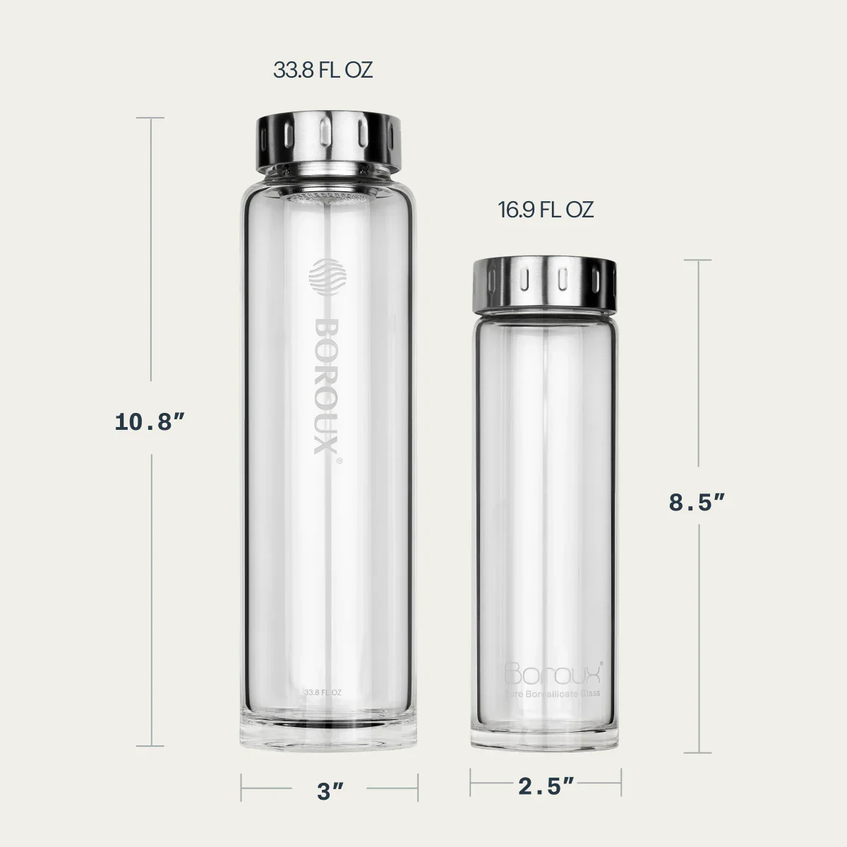 Glass Water Bottle - 1L - Image 6