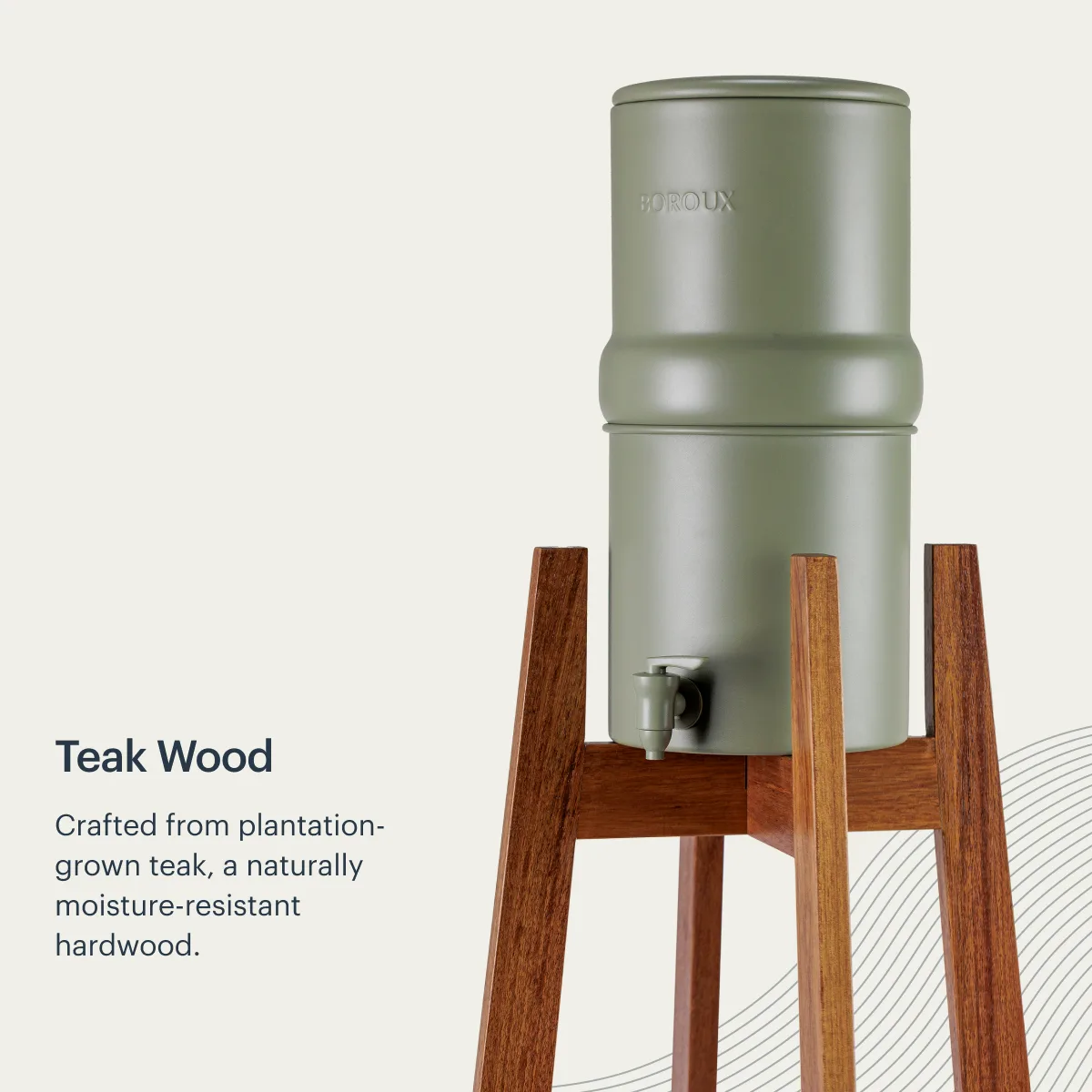 Teak Wood Floor Stand - Image 7